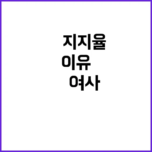 尹지지율 하락 金여…