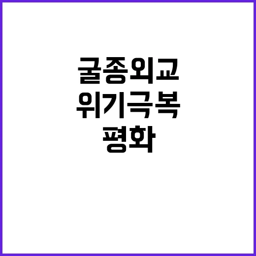 평화 굴종 외교 위…