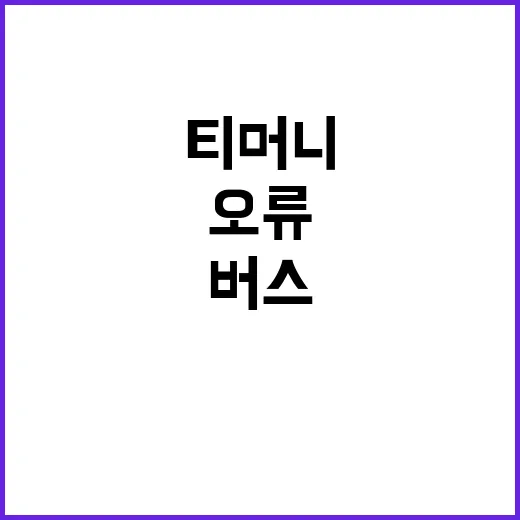 티머니 오류 버스터…