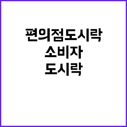 편의점 도시락 가격…