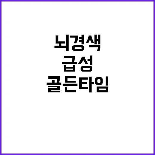 급성 뇌경색 30%…