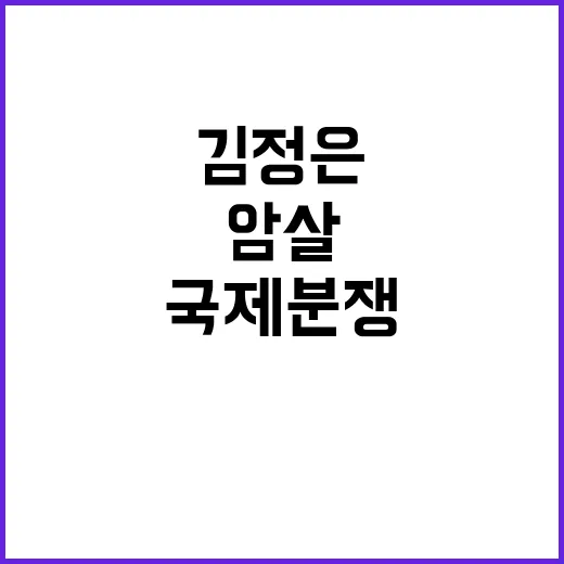 김정은 국제분쟁 참…