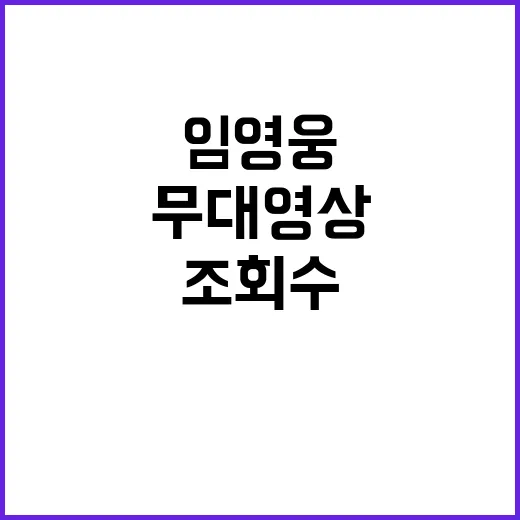 임영웅 무대 영상 …