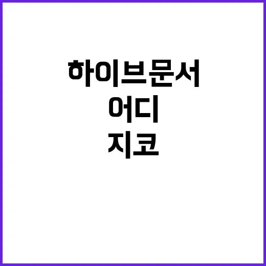 하이브 문서 논란 …