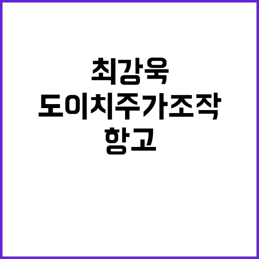 최강욱 항고 도이치…