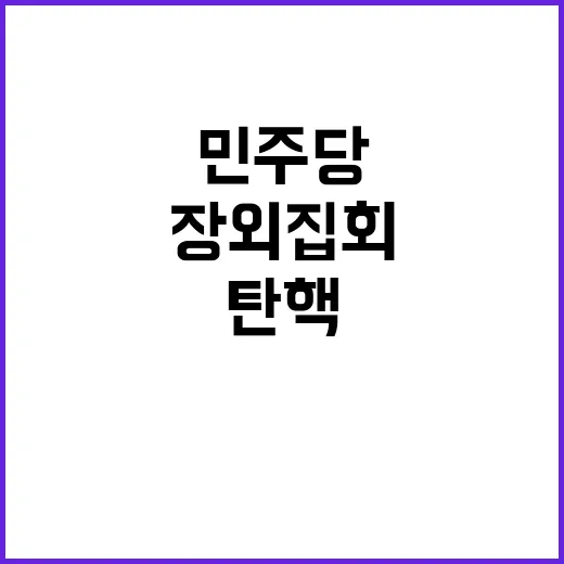 탄핵 논란 민주당 …