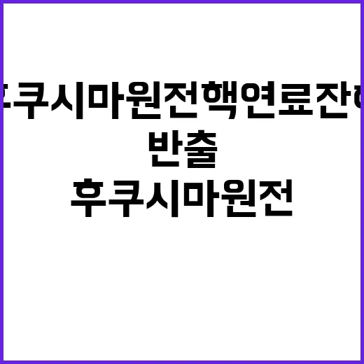 후쿠시마 원전 핵연…