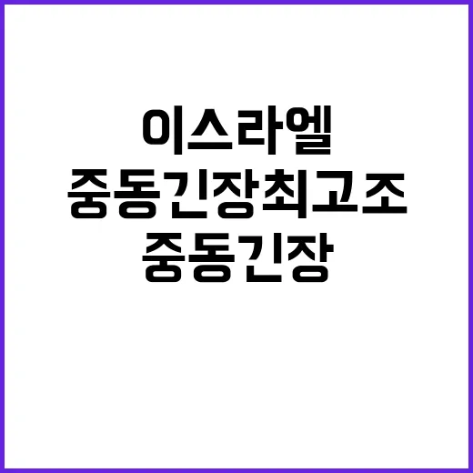 이스라엘미국 대립 …