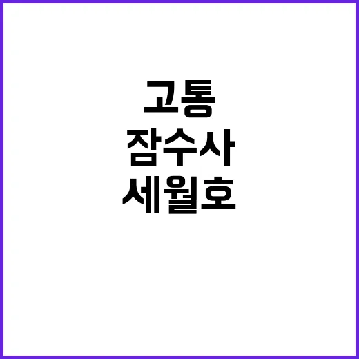 세월호 충격 잠수사…