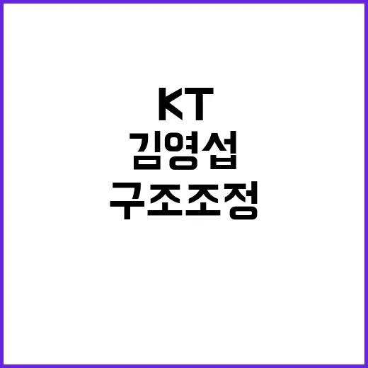 KT 구조조정 김영…