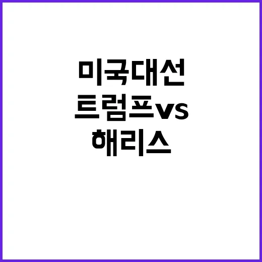 미국 대선 중국의 선택 트럼프 vs. 해리스?