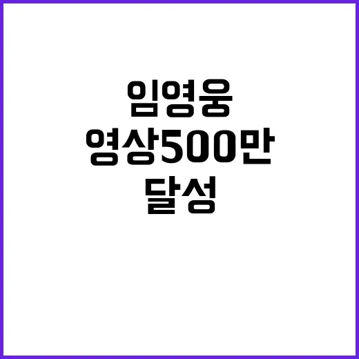 임영웅 영상 500…