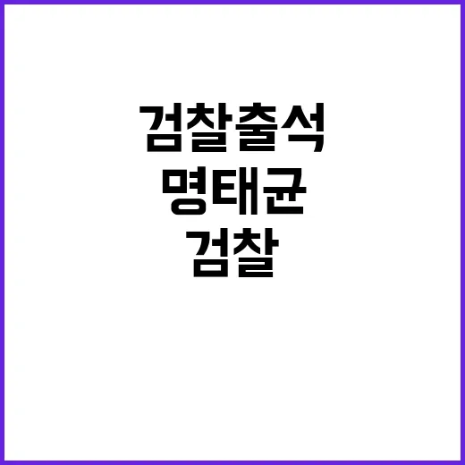 명태균 변호인 검찰 출석 앞둔 명씨의 첫 조사!