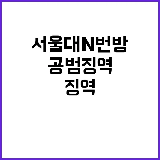 서울대 N번방 공범…