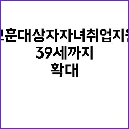 보훈대상자 자녀 취…