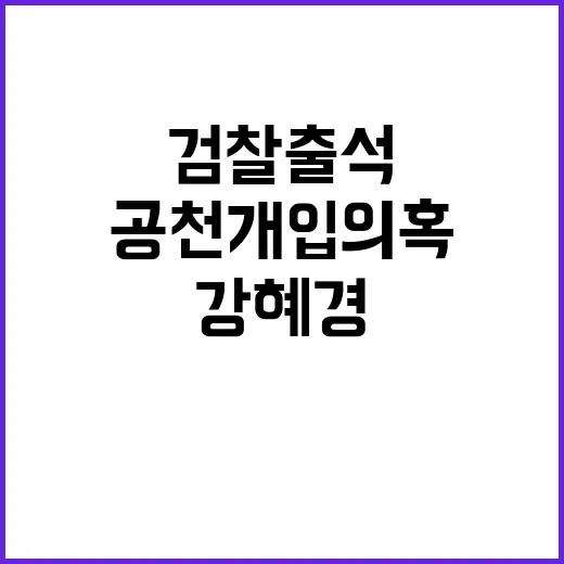 공천 개입 의혹 폭로자 강혜경의 8번째 검찰 출석