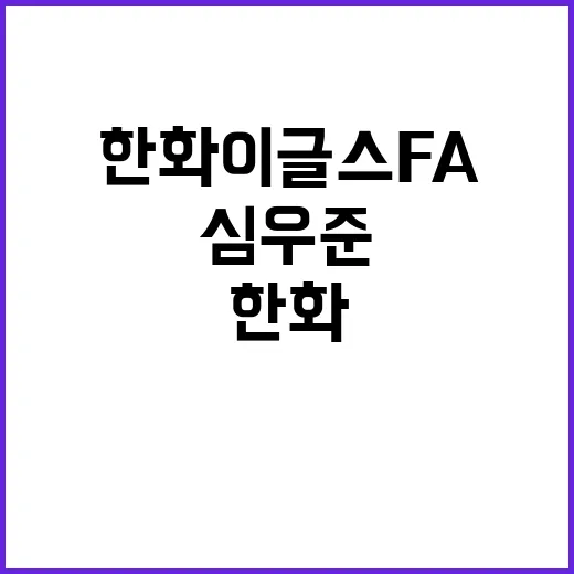 한화이글스 FA 계…