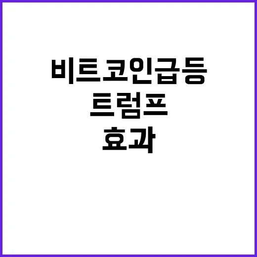 비트코인 급등 트럼…