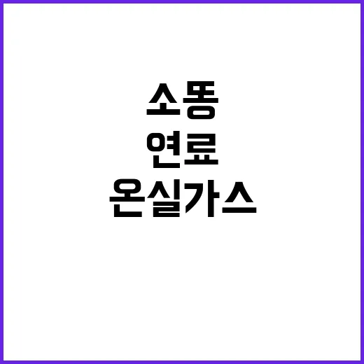 소똥 연료 혁명 온실가스 대폭 감소!