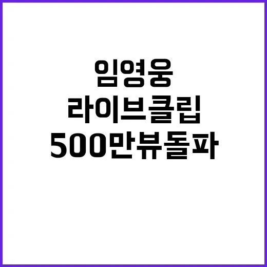 임영웅 라이브 클립…