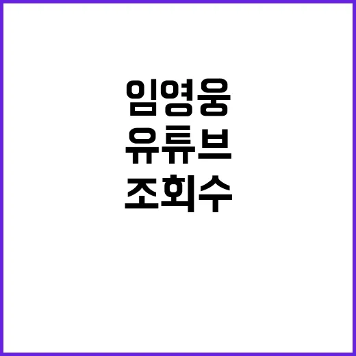 임영웅 기록 유튜브…