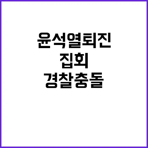 윤석열 퇴진 집회 …