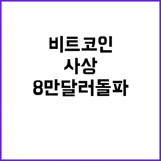 비트코인 열풍 사상…