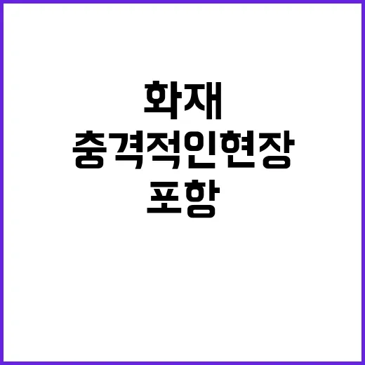 포항 대형 화재 복…