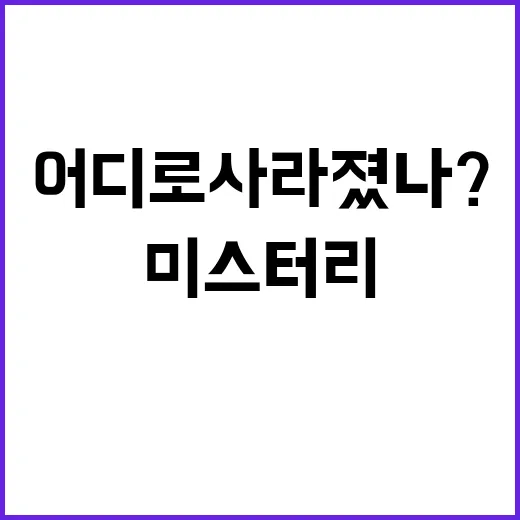 금성호 실종자 미스터리 어디로 사라졌나?