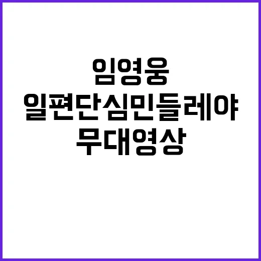 임영웅 무대영상 열…