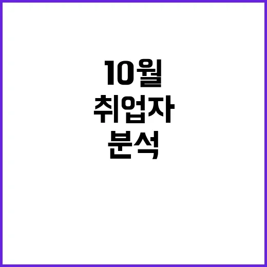 취업자 감소 경제 위기 신호인가? 10월 위기 분석