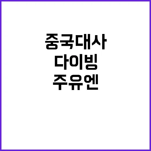 중국 대사 인선 주…