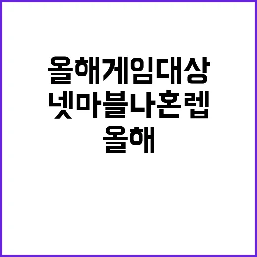 넷마블 나혼렙 올해…