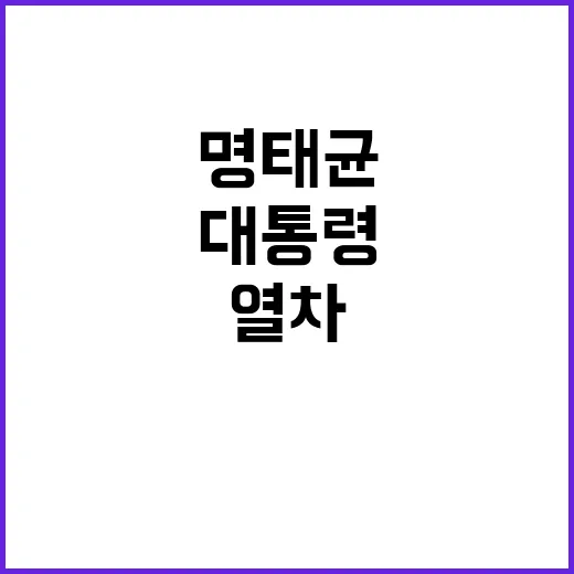 명태균의 비밀 대통…