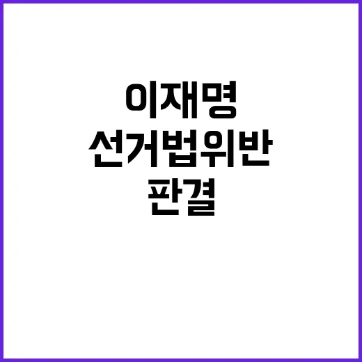 이재명 선거법 위반…