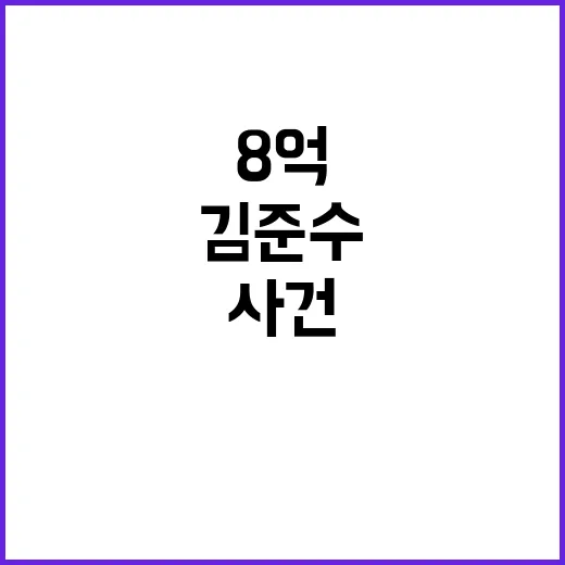 김준수 입장 8억 …