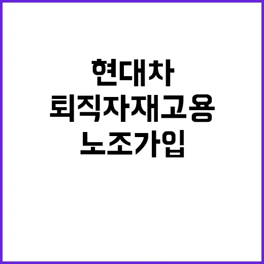 현대차 노조 가입 …