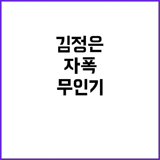 자폭 무인기 김정은…