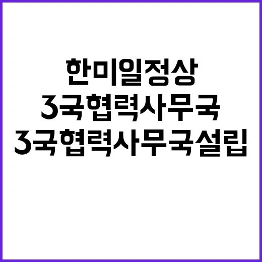 한미일 정상 3국 …