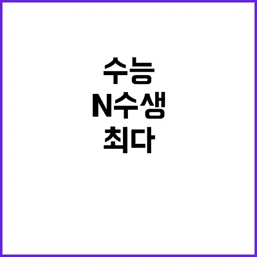 수능 전략 최다 N…