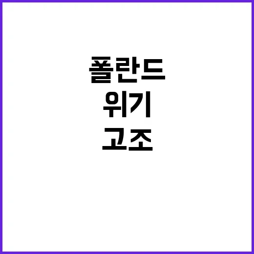 러시아 공격 유럽 전력위기 폴란드 긴장 고조