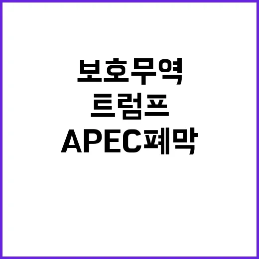 APEC 폐막 트럼…