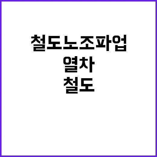 철도노조 파업 출근…