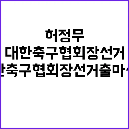 허정무 대한축구협회…