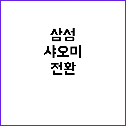 샤오미 전환 삼성 …