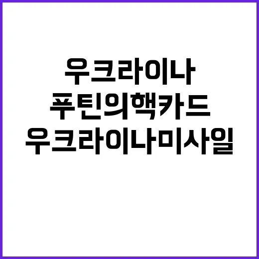 우크라이나 미사일 …