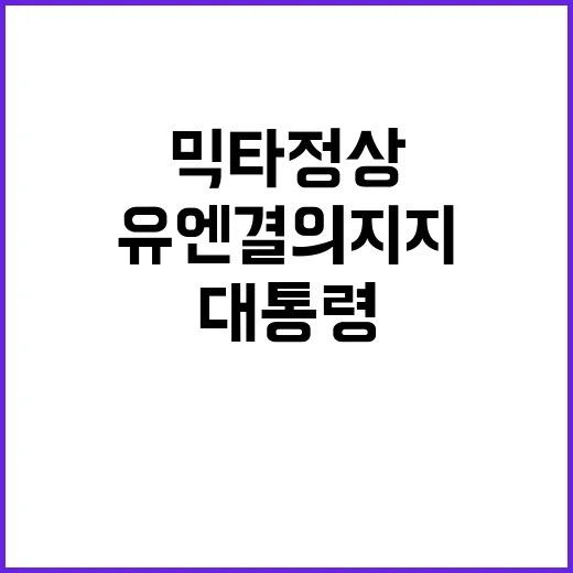 믹타 정상회동 윤 …