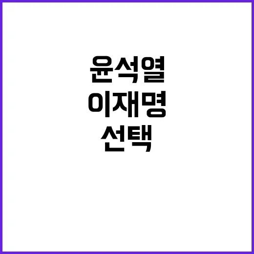 윤석열이재명 민심의 선택은 오멜라스의 길?