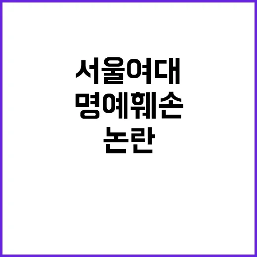 서울여대 시위 성범…