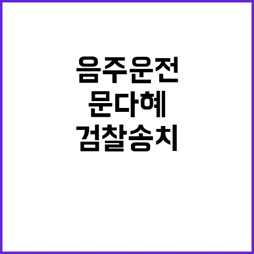 음주운전 사실 문다…